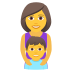 👩‍👦 family: woman, boy display on JoyPixels